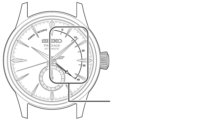 4R57_Power reserve indicator + Power reserve indicator